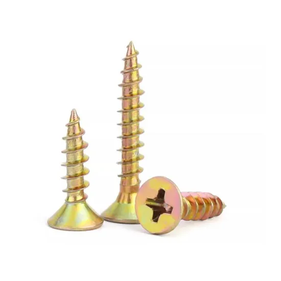 Steel Fastener Carbon Steel Color Drywall Nails Cross Countersunk Head Tapping Screws